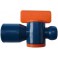 Vanne d'arrêt 2 pièces pour tuyau d'agent réfrigérant 1/4" filetage femelle NPT LOC-LINE 1 PCS