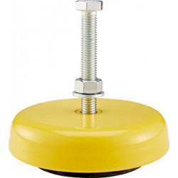 Support de machines Level-Mount® LM, Type LM : 1-11, Ø D 80 mm, Hauteur H 25 mm, Ø de filetage G : M10, Long. de vissage standard L : 80 mm