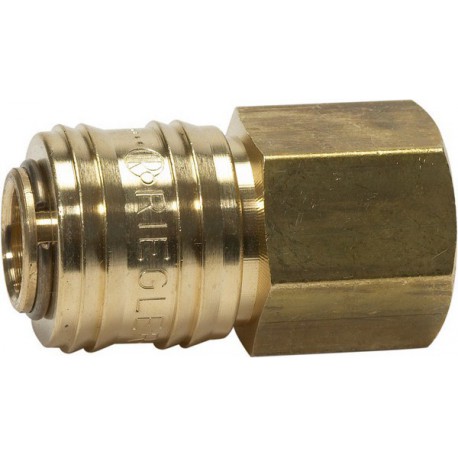 Raccord rapide laiton diamètre nominal 7,2 mm filetage femelle F3/8" RIEGLER 1 PCS