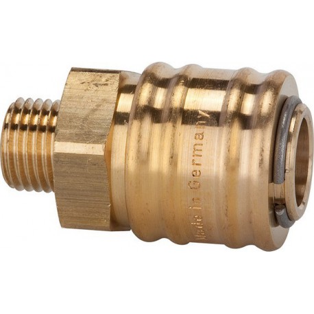 Coupleur à filetage mâle, Raccord : G 1/2 pouces, OC 21 mm, Long. 41 mm