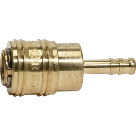 Raccord rapide laiton diamètre nominal 7,2 mm douille Ø intérieur tuyau 6mm RIEGLER 1 PCS