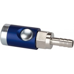 Coupleur avec raccord de tuyau, Raccord : LW 9 mm, OC 20 mm, Long. 85,5 mm