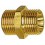 Double raccord fileté à filetage mâle, Raccord : G 1/4 x G 3/8 pouces, OC 19 mm, Long. 24 mm