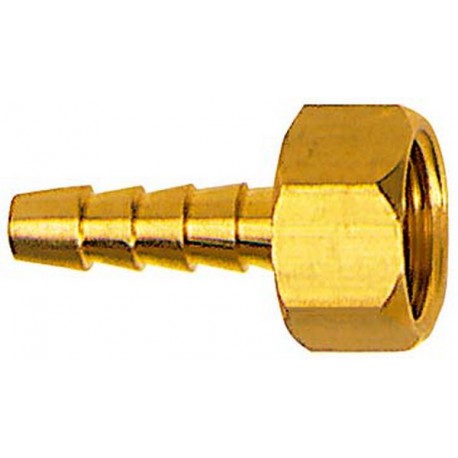 Embout à olive à visser à filetage femelle, Raccord : G 1/4 pouces, Pour tuyau flexible LW 6 mm, OC 15 mm, Long. : 36 mm