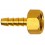 Embout à olive à visser à filetage femelle, Raccord : G 1/2 pouces, Pour tuyau flexible LW 13 mm, OC 23 mm, Long. : 44 mm