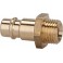 Raccord mâle laiton pour raccord diamètre nominal 7,2mm filetage mâle F1/4" RIEGLER 1 PCS