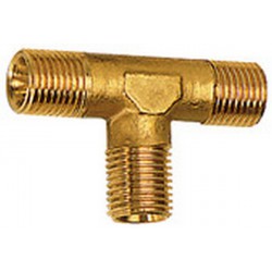 Raccord à filetage mâle, raccord en T, Raccord : R 3/8 pouces, OC 17 mm, Long. 52 mm