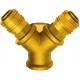 Distributeur laiton avec 3 coupleurs filetage femelle F3/8" RIEGLER 1 PCS