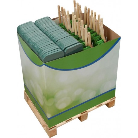 Knie- u. Sitzkissen u. Kehrset 2-tlg. FW Display Inhalt: 86+36 Stück