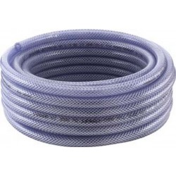 Tuyau flexible tissé PVC TCF avec insert 12,5x3mm 10m transparent Tricoflex 1 rouleau