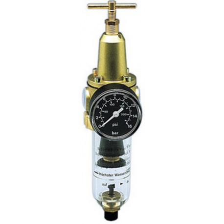 Détendeur à filtre, Filetage de raccordement : G 1/2 pouces, Débit à 6 bar 175 m³/h, Larg. : nominale DN 15, Hauteur : 306 mm