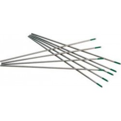 Electrode en tungstène couleur verte, Ø : 1,6 mm (Par 10)