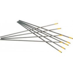 Electrode en tungstène couleur dorée, Ø : 4,8 mm (Par 10)