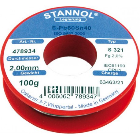 Fil d'apport, Modèle : Bobine de 250 g, Ø 2,0 mm