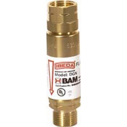 Sécurité antidéflagration sans douille, Modèle : Oxygène, Entrée G 1/4'' R, Sortie G 1/4'' R