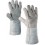 Gant de soudeur, cuir grainé/cuir refendu combiné/Cuir vachette nervuré avec protection du poignet, Taille : 10 (Par 12)