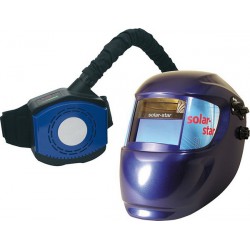 Casque de soudeur à système respiratoire, Modèle : Casque automatique solar-star avec système de protection respiratoire