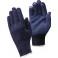 Gant en tricot, coton polyester, bleu, Taille : 10 (par 12)