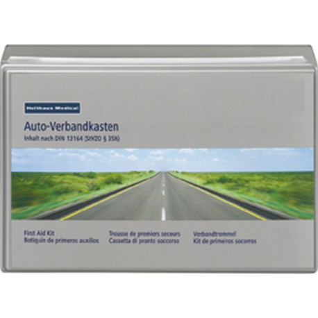 Trousse de secours pour véhicules classique, Dimensions : 260 x 170 x 80 mm