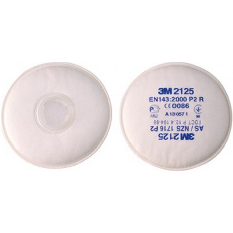 Filtre contre poussières fines, Niveau de protection : P2R* (Par 2)