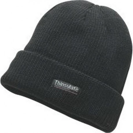 Bonnet en acylique Thinsulate(TM), Couleur : noir, Taille Taille unique