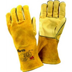 Gant de soudeur WelderPlus, intérieur de la main en cuir vachette, Taille : 10 (par 10)