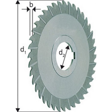 Fraise 3 tailles étroite, Ø x Larg. : d1 - js16 x b - k11 : 125 x 2,5 mm, Alésage d2 - H7 32 mm, Nombre de dents 40