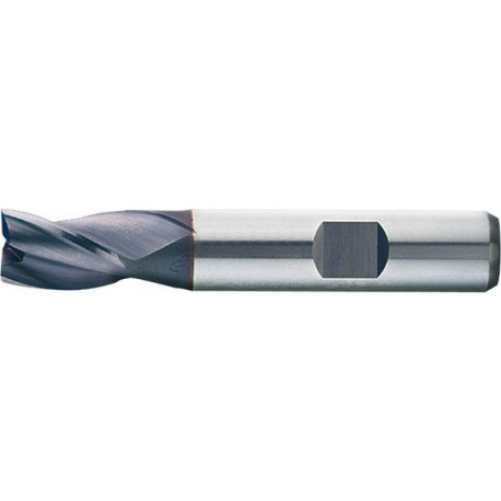 Fraise à rainurer extra courte, type N, en acier à coupe rapide à 8% de cobalt, surface recouverte de TiAIN, Ø d1 - e8 : 12,0 mm, Long. totale l1 73 mm