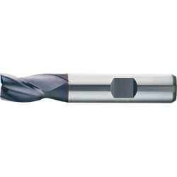Fraise à rainurer extra courte, type N, en acier à coupe rapide à 8% de cobalt, surface recouverte de TiAIN, Ø d1 - e8 : 14,0 mm, Long. totale l1 73 mm