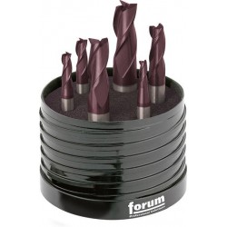 Coffret Fraise Cylindrique TiAlN jeu 4-12mm HB Z 3 FORUM