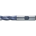 Fraise cylindrique courte, type N, en acier à coupe rapide à 8% de cobalt, surface recouverte de TiAIN, Ø d1 - k10 : 14,0 mm, Long. totale l1 83 mm