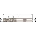 Fraise d'ébauche courte, type NR, en acier à coupe rapide à 5% de cobalt, sans revêtement, Ø d1 - k12 : 20,0 mm, Long. totale l1 104 m