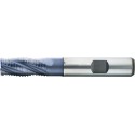 Fraise d'ébauche courte, type NR, 4 dents, en acier à coupe rapide à 5% de cobalt, surface recouverte de TiAIN, Ø d1 - k12 : 16,0 mm