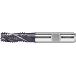 Fraise d'ébauche courte, type NR, en acier à coupe rapide à 5% de cobalt, surface recouverte de TiAIN, Ø d1 - k12 : 10,0 mm