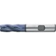 Fraise d'ébauche courte, type HR, 3 à 6 dents, en acier à coupe rapide à 10% de cobalt, surface recouverte de TiAIN, Ø d1 - k12 : 14,0 mm