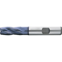Fraise d'ébauche courte, type HR, 3 à 6 dents, en acier à coupe rapide à 10% de cobalt, surface recouverte de TiAIN, Ø d1 - k12 : 14,0 mm
