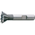Fraise conique, forme C, 45°, Ø d1 - js16 : 22,0 mm, Long. totale l1 67 mm, Hauteur de coupe b - js 14 6,0 mm, Ø queue d2 - h6 : 12 mm, Dents : 8