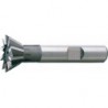 Fraise conique, forme C, 45°, Ø d1 - js16 : 38,0 mm, Long. totale l1 80 mm, Hauteur de coupe b - js 14 10,0 mm, Ø queue d2 - h6 : 16 mm, Dents : 14