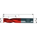Microfraise extra courte, 3 dents, 45°, en carbure monobloc, Fire, Ø d1 - h10 : 1,20* mm, Long. totale l1 38 mm, Long. coupe l2 2 mm