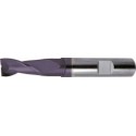 Fraise cylindrique longue, type N, queue HB - UF, en carbure monobloc, DIN 6527, surface recouverte de TiAIN, Ø d1 - h10 : 16,0 mm, Long. totale l1 92 mm
