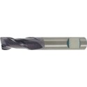 Fraise cylindrique courte, type N, queue HB - UF, en carbure monobloc, INOX, surface recouverte de TiAIN, Ø d1 - e8 : 12,0 mm, Long. totale I1 75 mm