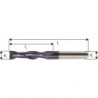 Fraise cylindrique extra longue, en carbure monobloc, Ø d1 - h10 : 12,0 mm, Long. totale I1 150 mm, Long. coupe l2 45 mm, Ø queue d2 - h6 : 12 mm