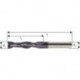 Fraise cylindrique extra longue, en carbure monobloc, Ø d1 - h10 : 16,0 mm, Long. totale I1 150 mm, Long. coupe l2 65 mm, Ø queue d2 - h6 : 16 mm