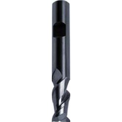 Fraise cylindrique longue, 2 dents, en carbure monobloc pour l'aluminium, Ø d1 - h10 : 8,0 mm, Long. totale l1 63 mm, Long. coupe l2 16 mm