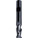 Fraise cylindrique longue, 2 dents, en carbure monobloc pour l'aluminium, Ø d1 - h10 : 12,0 mm, Long. totale l1 83 mm, Long. coupe l2 22 mm