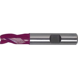 Fraise courte, queue HB, 3 dents, 30°, en carbure monobloc, TiAIN, Ø d1 - h10 : 12,0 mm, Long. totale l1 73 mm, Lames de l2 12 mm, Ø queue d2 - h6 : 12 mm