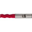 Fraise cylindrique universelle longue, 3 dents, 45°, en carbure monobloc UF, Fire, Ø d1 - h10 : 5,0 mm, Long. totale l1 57 mm, Long. coupe l2 10 mm
