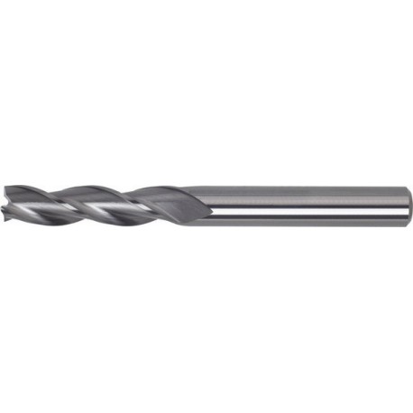 Fraise cylindrique extra longue, 30°, en carbure monobloc, sans revêtement, Ø d1 - h10 : 12,0 mm, Long. totale l1 150 mm, Long. coupe l2 45 mm