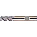 Fraise cylindrique longue, 3 dents, 45°, en carbure monobloc, sans revêtement, Ø d1 - h10 : 5,0 mm, Long. totale l1 57 mm, Long. coupe l2 10 mm