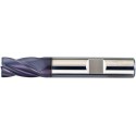 Fraise cylindrique courte, 4 dents, en carbure monobloc, recouverte de TiAIN, Ø d1 - h10 : 14,0 mm, Long. totale l1 75 mm, Long. coupe l2 18 mm